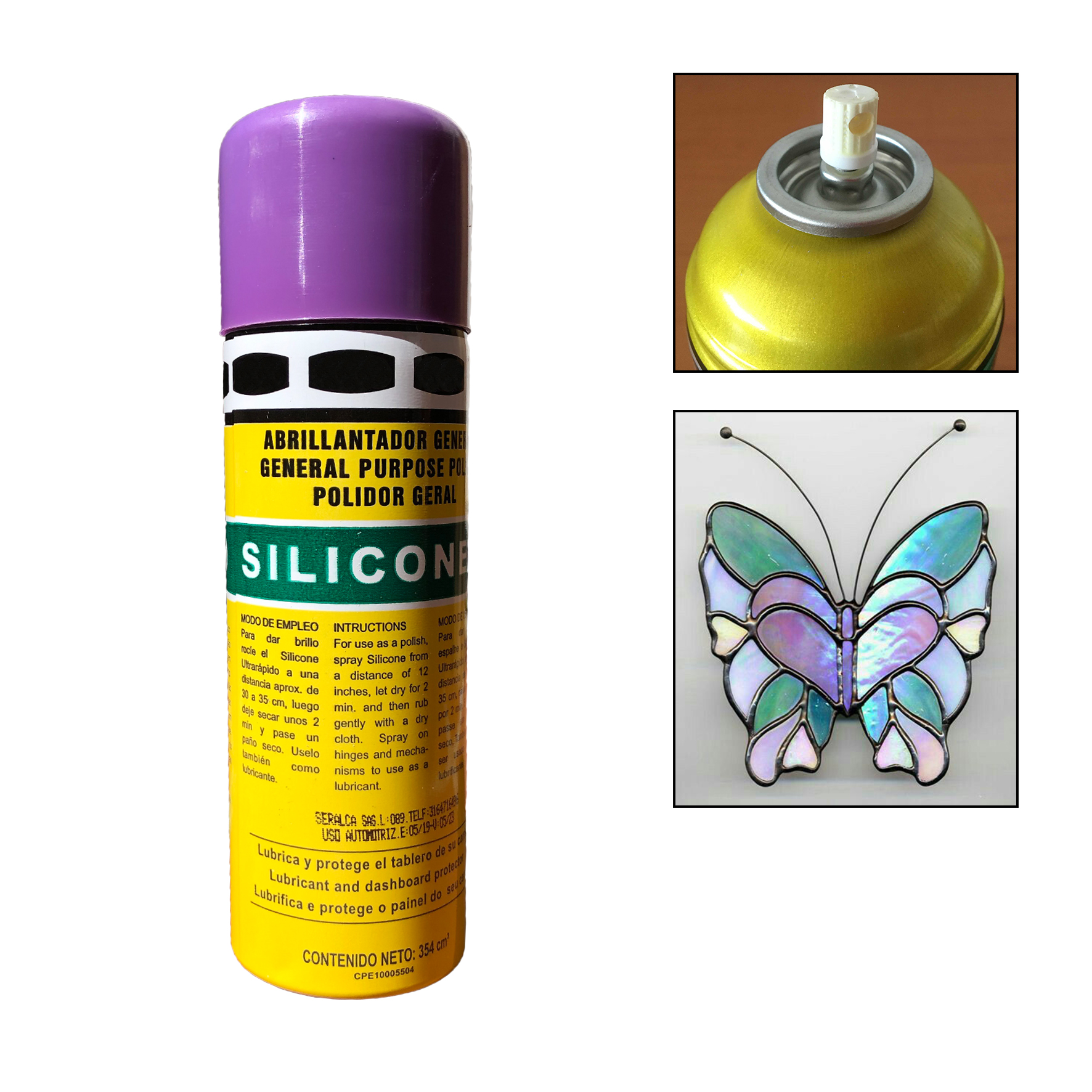 Silicona de Brillo en spray 220g - ABC del Vitral